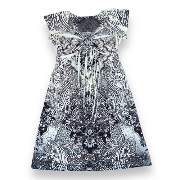 Y2K Black & White Dress - Picture 1 of 9